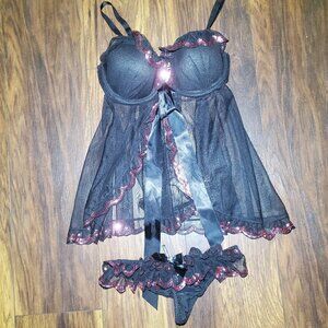 Victoria's Secret Sexy little Things Teddy and Pantie Set New with Tags.